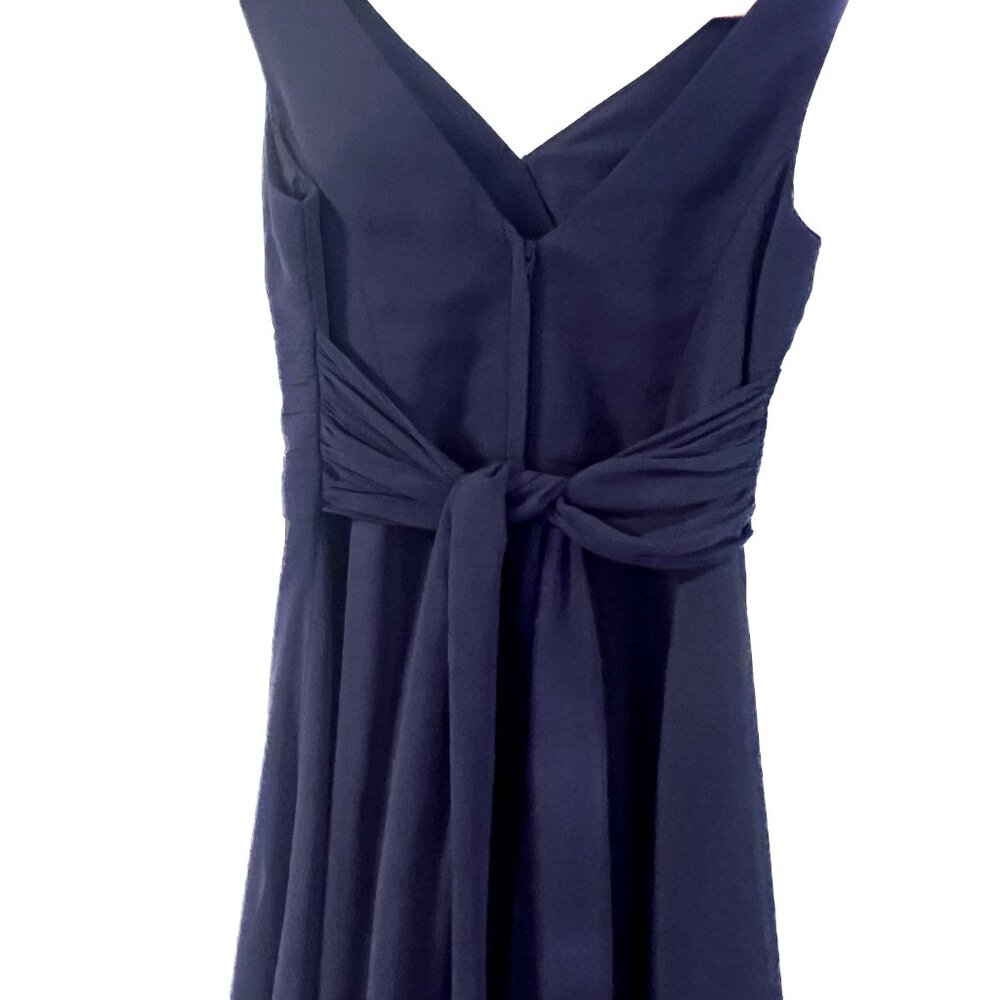 David’s bridal Marine navy junior bridesmaid dress Girls 8 - Picture 7 of 14
